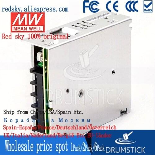 Nice MEAN WELL 2Pack LRS-50-24 24V 2.2A meanwell LRS-50 24V 52.8W Single Output Switching Power Supply