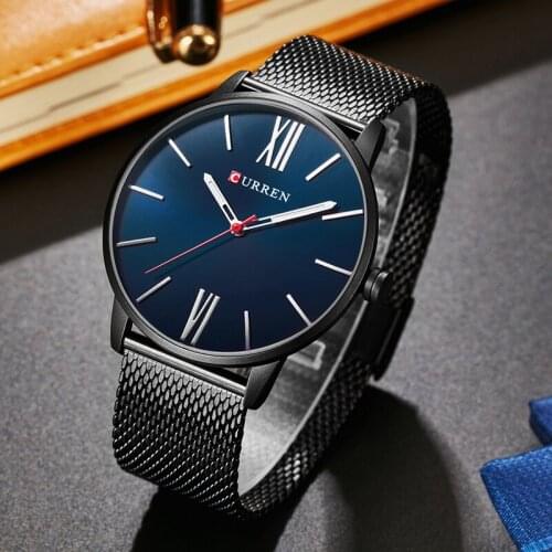 Original CURREN Top Brand Luxury Watches Gold Men Watches Ultra Thin Men Quartz-Watch Steel Clock male Hodinky Horloge Mannen