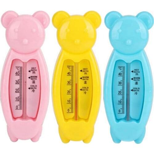 Floating Lovely Bear Baby Water Thermometer Float Baby Bath Toy Thermometer Tub Water Sensor Thermometer