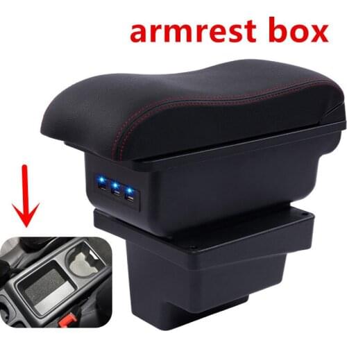 For Volkswagen Tiguan Armrests box central Store content box with cup holder interior car-styling accessory part 2009-2017