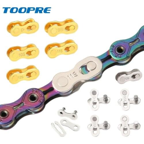 5 Pairs Bicycle Chain Connector Lock Quick Link Road Bike Buckle Joint Magic Buckle Master Cycling Parts 6/7/8/9/10/11/12 Speed