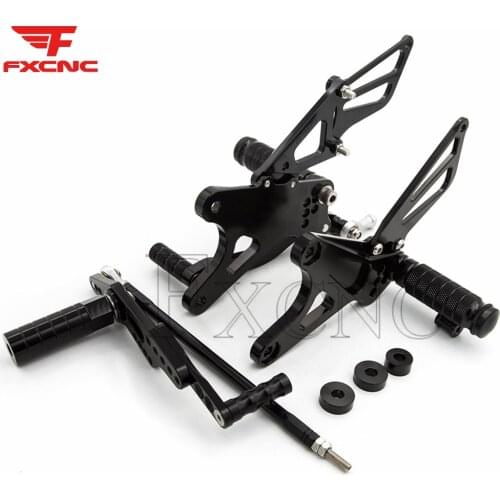 For YAMAHA YZF R1 YZFR1 2009-2014 2010 2011 Adjustable Aluminum Motorcycle Rearset Footrest Footpeg Rear Set Footrest Foot Pegs