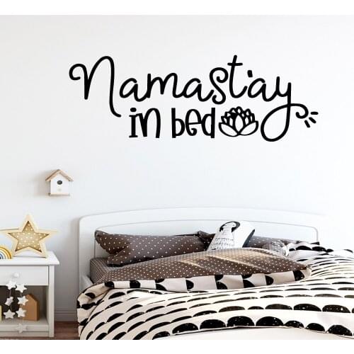 Beauty Stay in Bed Self Adhesive Vinyl Waterproof Wall Art Decal For Kids Room Living Room Home Decor Waterproof Wall Art Decal