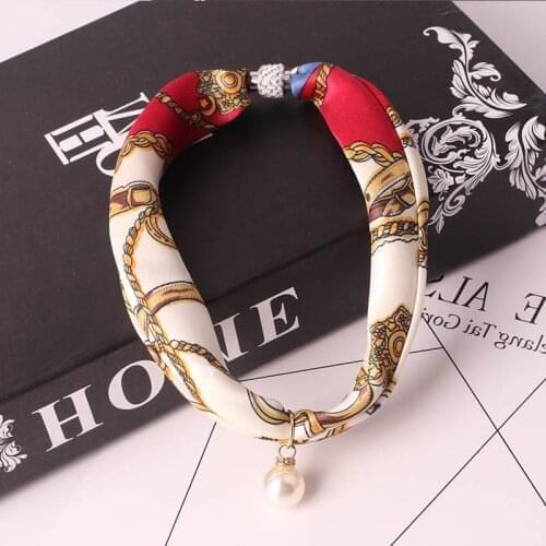 RUNMEIFA Jewelry Statement Necklace Pendant Scarf Women Bohemia Neckerchief Foulard Femme Accessories Hijab Stores