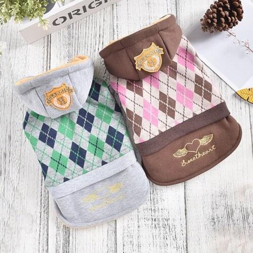 Warm Dog Clothes Pet Winter Costume For Small Dogs Coat Hoodies Jacket Schnauzer Maltese Shih tzu Dachshund Corgi Sweater Outfit