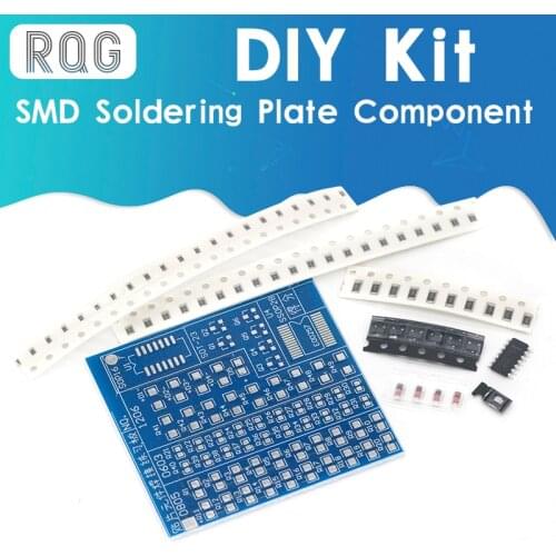 1pcs SMD Soldering Plate Component Weld Welding Practice SMT PCB Board DIY Kit Skill Training Learning Electronic Suit hot