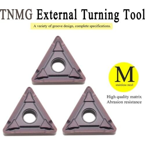 10pcs TNMG160408 BF MP1125 External Turning Tools High Quality Lathe CNC Tools TNMG 160408 BF Carbide Insert For Stainless Steel
