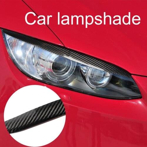 2Pcs Carbon Fiber Car Headlight Eyebrow Trim for BMW 3 Series E92 E93 2006-2012