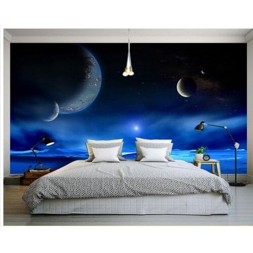 3d room wallpaper Home Decoration 3d murals wallpaper for living room Star sky landscape living 3d wallpaper
