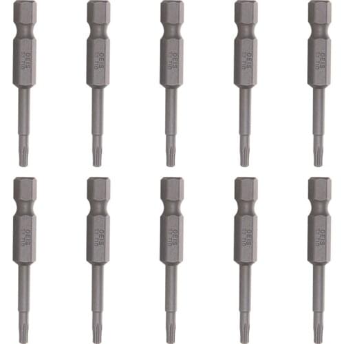 Utoolmart 5/6/10pcs 1/4" Hexagonal Shank Bit 50/60/65/100mm Length SL4/SL2.5/SL2/SL3/SL6/SL6+6PH2/SL5+5PH2/T5/T10/T30/T8/T15/T30