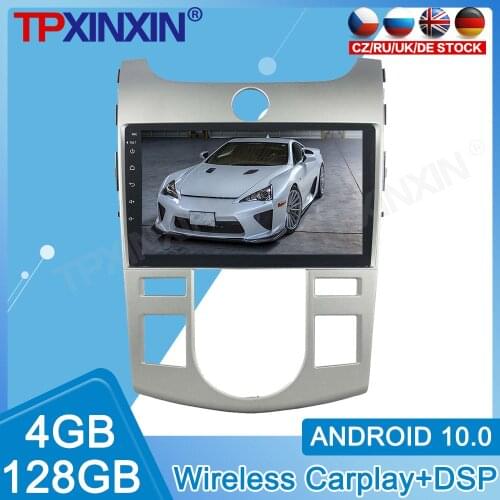 Android 10.0 4+128 For KIA FORTE 2008-2012 Car IPS Touch Screen Radio Car Multimedia Player With DSP Carplay Car GPS Navigation