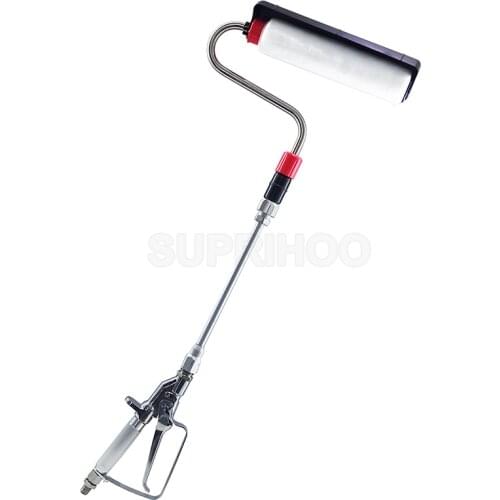 Airless Paint Roller with 30cm Spray Extension Pole Self-priming Roller Cover Airless Tool Accessories High Pressure Paint Tools