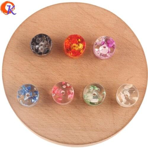Cordial Design 100pcs 15*15MM Resin Beads/Jewelry Accessories/Cylinder Shape/DIY Earrings Making/Hand Made/Cracked Effect Beads