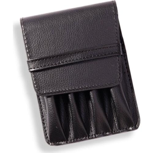 HIGH QUALITY LUXURY BLACK Crocodile pattern ROLLER AND FOUNTAIN PENS CASE HOLDER FOR 4 PEN