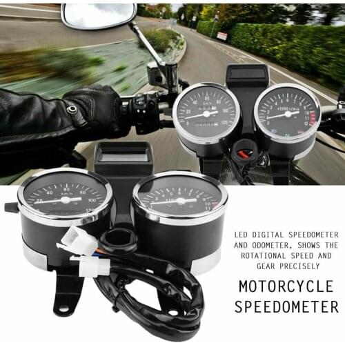 Digital Dual Gauge Assembly Accurate Speedometer Motorcycle Odometer Impact Resistance Easy Install Replacement For Suzuki GN125