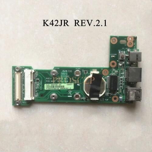 For ASUS K42J K42JC K42JR K42JZ K42JY K42JV Laptop K42JR REV.2.1 K42JC USB Power Board