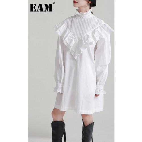 Женские рубашки с рюшами EAM China At AliExpress