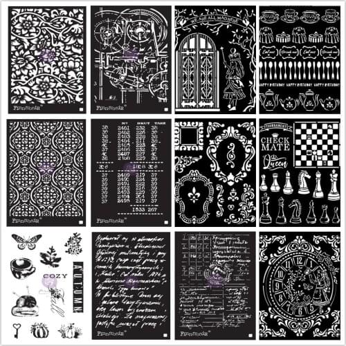 Background Mask Stencil plastic graduation for diy scrapbook / album decoration embossed diy paper card B630