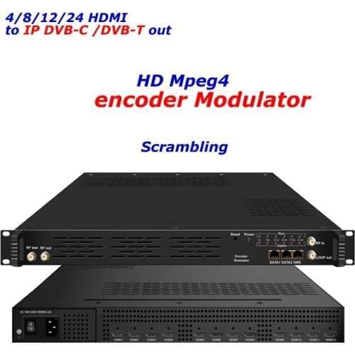 HDMI to RF Modulator 4/8 Multi Channel Mpeg4 HD Encoder Modulator with HDMI input DVB-C QAM DVB-T Modulator NDS3542I