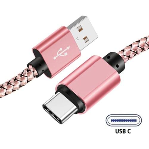 USB Type C Cable for One Plus 7 6 5t Quick Charge QC3.0 USB C Fast Charging USB Charger Cable for Samsung Galaxy S21 S8 Plus A32