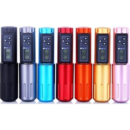 Professional Wireless Battery Pen Rotary Cartridge Tattoo Machine Pen with LED Display Accessories for Tattoo