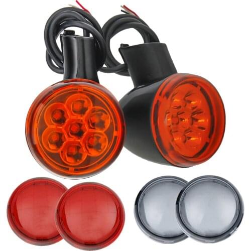 2PCS Motorcycle Turn Signal Light Modified LED Turning Light Indicator Lamp For Harley Motorcycle XL 883 XL 1200 Sportster 92-16