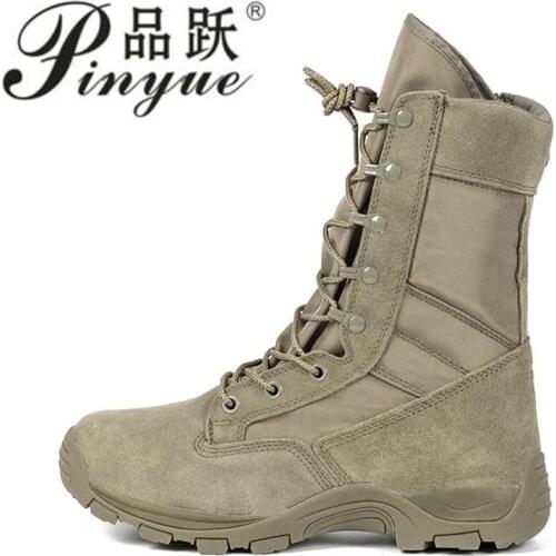 New High-help Army Boots Men and Boots Special Forces Combat Boots Desert Tactical Ground Combat Boots Climbing Shoes Men