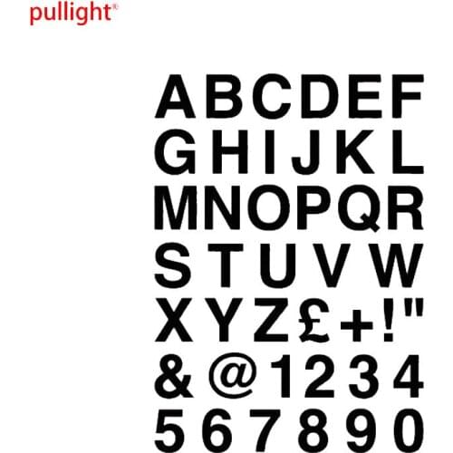 Vinyl Decals Alphabet Letters & Numbers Personalized Custom Car Sticker New Style Hot car accessories