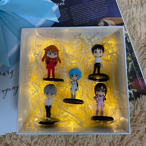 2021 New Cute Rei Plush Toy Doll Anime Evangelion 6cm Kawaii Ray Ayanami Stuffed Plushies Doll Christmas Birthday Gift for Kids
