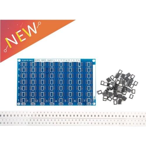 1Pcs SMD Component Welding Board Practice SOP8 Chip 0805 0603 PCB Skill Training Parts Electronic DIY Training Soldering New