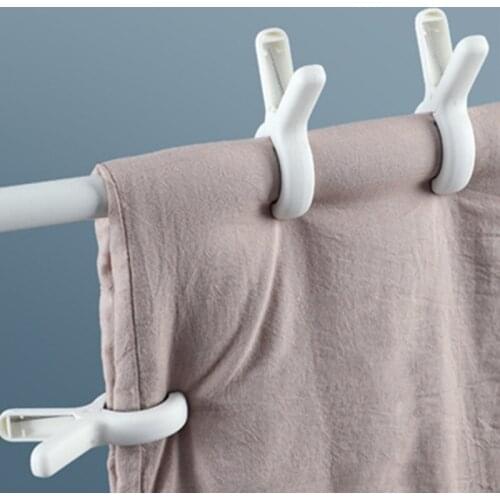 Clothespin Double-Layer High Elastic Plastic Windproof Clip Sheet Drying Fixing Clip Quilt Clip 3/2PCS