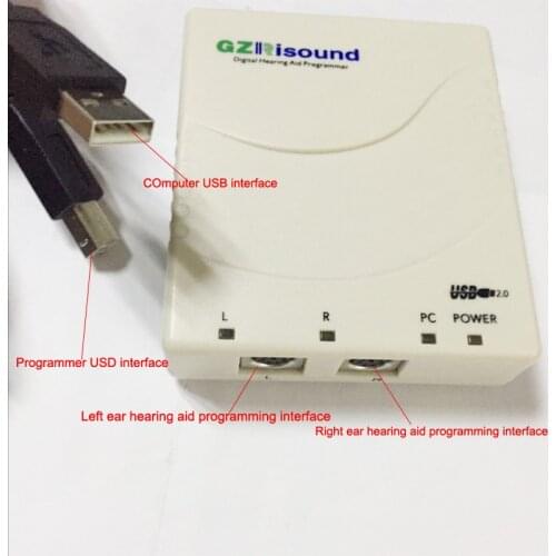 Digital Mini PRO USB Programmer Device Professinal Programming Hearing Aids Personal Programmable CIC, BTE, RIC HEARING AID