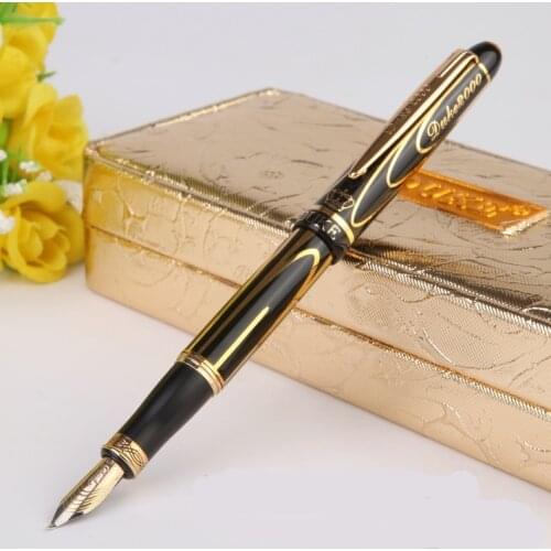 Duke 2000 14K Gold Bent Nib Fountain Pen Art Design Calligraphy Fountain Pen