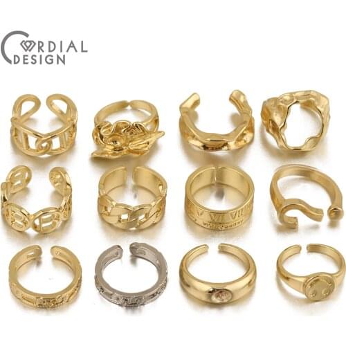 Cordial Design 2Pcs Fashion Jewelry/Hand Made/Rings For Party/Alloy Rings/Chain Shape/DIY Punk Ring/Simple Rings For Women