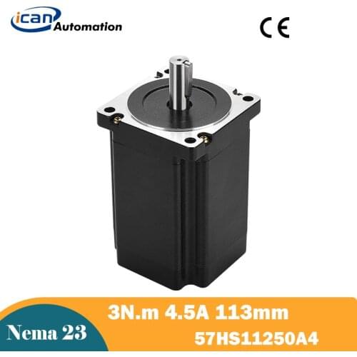 ICAN nema 23 3nm stepper motor 131mm 4.5A