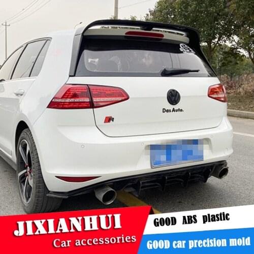 For Volkswagen Golf 7 Spoiler 2014-2018 MK7 Glof 7.5 R GTI -CSK spoiler ABS Material Car Rear Wing Color Rear Spoiler
