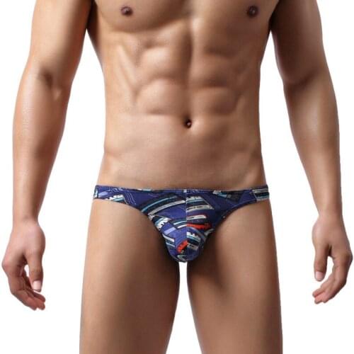 1PCS Sexy Printing Mens Underwear Comfortable Men Briefs Printing Design Male Briefs Health Popular Pants