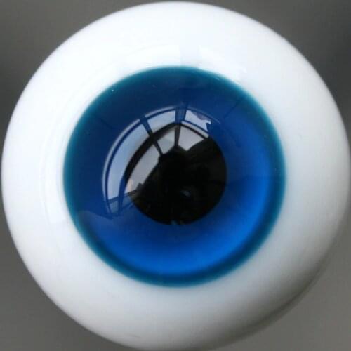 [wamami] 44# 8mm Dark Blue & Black Pupil Glass Eyes For BJD AOD DOD Doll Dollfie