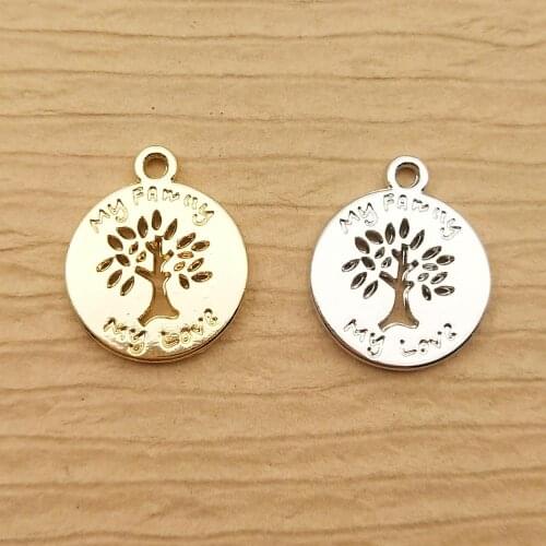 10pcs 14x17mm tree of life charm for jewelry making and crafting fashion earring charms zinc alloy tree pendant