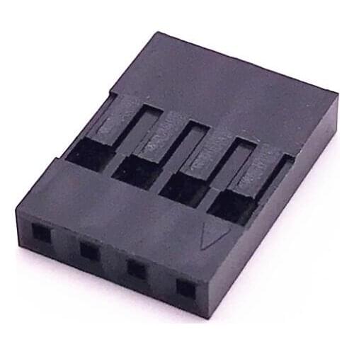 100PCS 2.54mm 4Pin 4P Dupont Connector Dupont Housing Plastic Shell Plug Dupont Jumper Wire Cable Pin Header