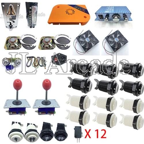 2020 Pandora 9D 2500 games DIY Arcade Bundles Kits Parts With Power Supply Jamma Harness Joystick HAPP Button Coin Selector
