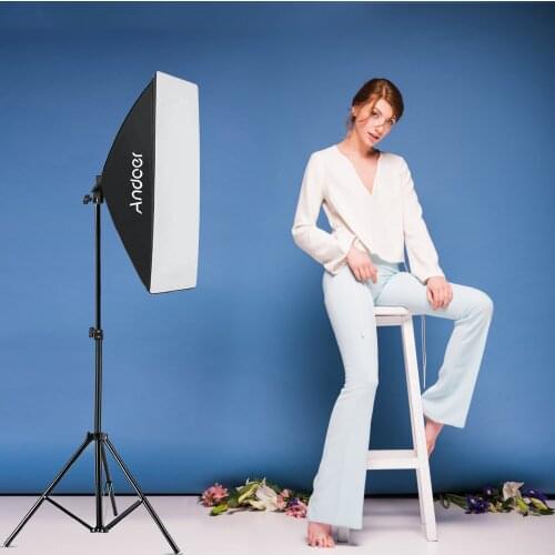 Andoer Studio Photography Light kit Softbox Lighting Set with Tripod 85W 2800K-5700K for Studio Portrait Product Photo Video