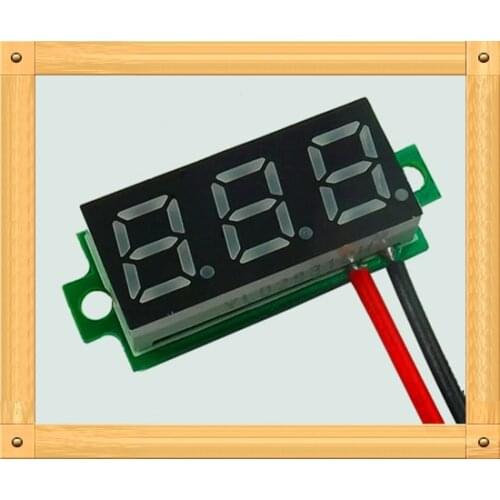 Free Shipping!!! Miniature 0.28-inch two-wire digital /3.5-30V precision variable number of significant / digital voltmeter