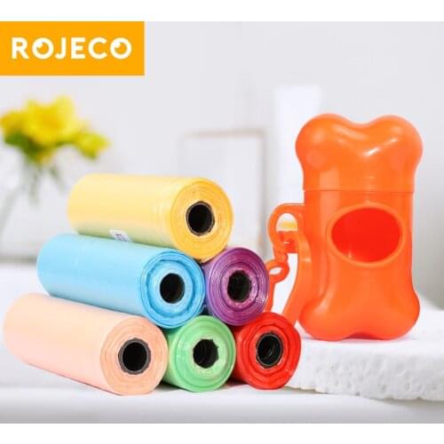 ROJECO Biodegradable Dog Poop Bags Dispenser Pet Dog Pooper Scooper Bag For Cat Carrier Case Dog Cleaning Waste Poop Bags Holder