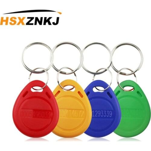 50PCS 125KHz Tag RFID EM4100 Kye TK4100 Keychain Recordable Keychain Keychain ID Access Card Read-only Control RFID Card
