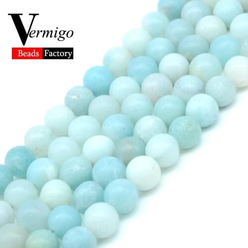 Natural Round Beads Amazonite Stone Beads Loose Spacer Beads For Jewelry Making 4 6 8 10mm Diy Bracelet Necklace Wholesale