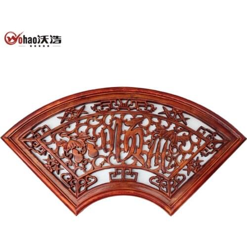 Wood home quentzel screen tubesheet flower window camphor wood fan