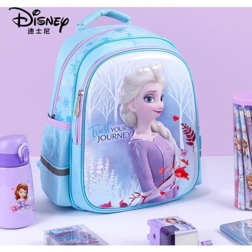 Disney Frozen 3D Backpack Children Primary School Large Capacity Schoolbag Girl Shoulder Bag 2020 New Fashion Handbag Tote Bgas