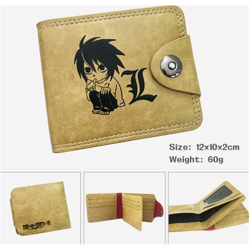 Anime Death Note Hidden Discount Wallet Mens Leather Casual Note Compartment PU Photo Credit Coin Cards Holder Purses