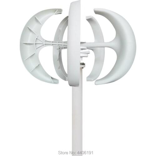 Hot Selling 400w 12v 24v vertical wind turbine generator, red and white color, adding charge controller